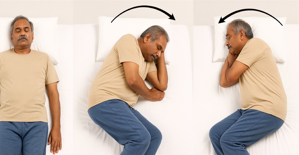 A patient repeatedly moves between sitting, side-lying and supine positions that provoke symptoms.